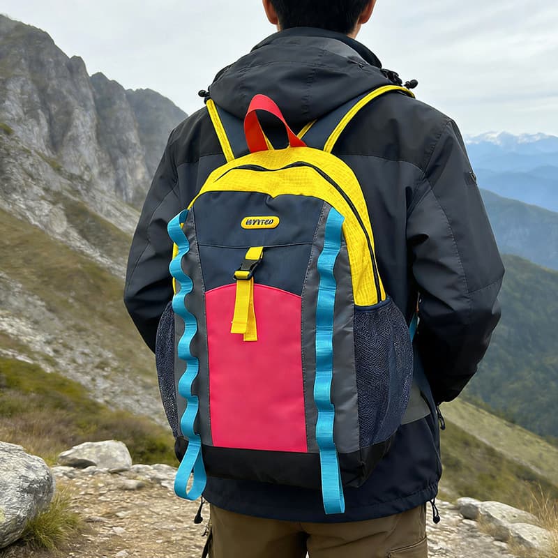 Mountaineering bag outdoor mountain climbing hiking small backpack travel lightweight backpack female trend junior high school student school bag male