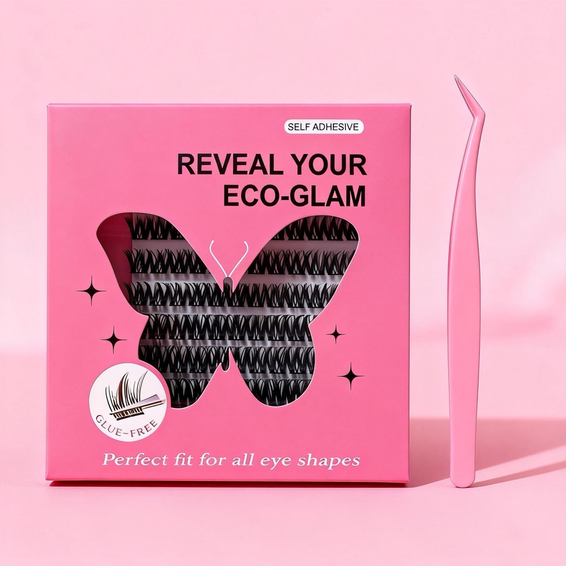 Cross-border export DIY segmented European and American voluminous extension, no-glue false eyelashes lash cluster