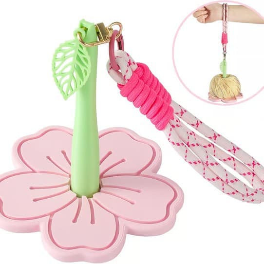 Portable Wrist Yarn Holder Cherry Blossom Shape Yarn Holder