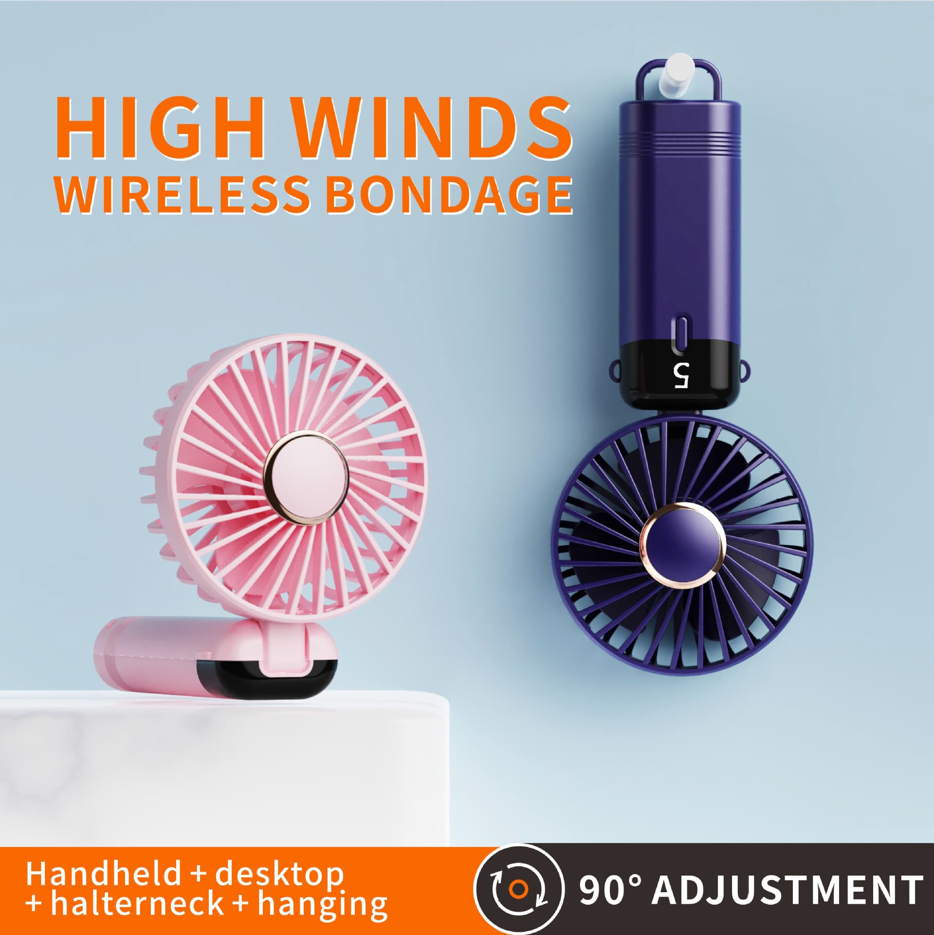 Handheld Small Fan Foldable USB Charging Electric Fan