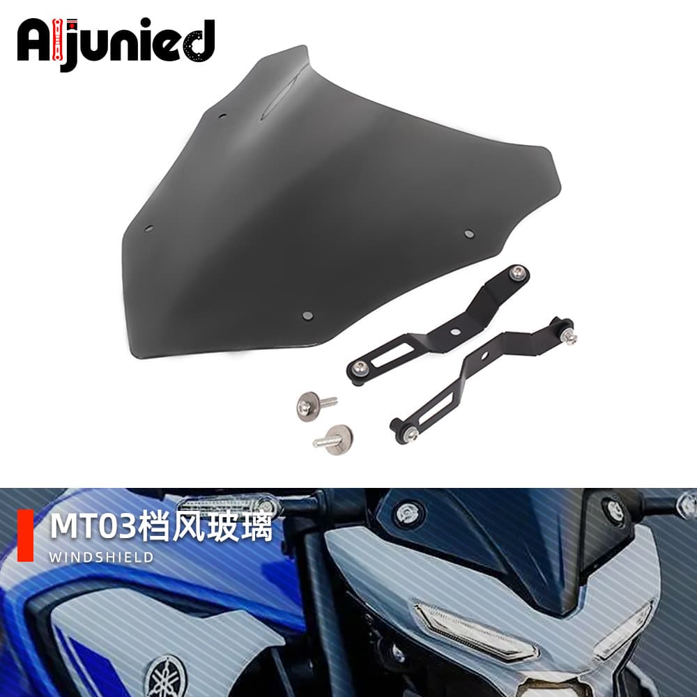 Compatible with Yamaha MT03 Windshield Modification Motorcycle Front Wind Deflector Fairing Windshield Accessories