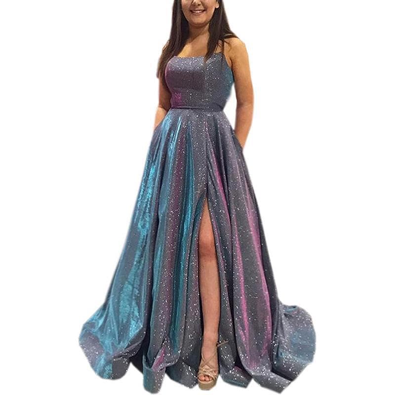 European and American Dress 2026 New Spring Long Strapless Sparkle Party Birthday Banquet Chorus Performance Dress for Women