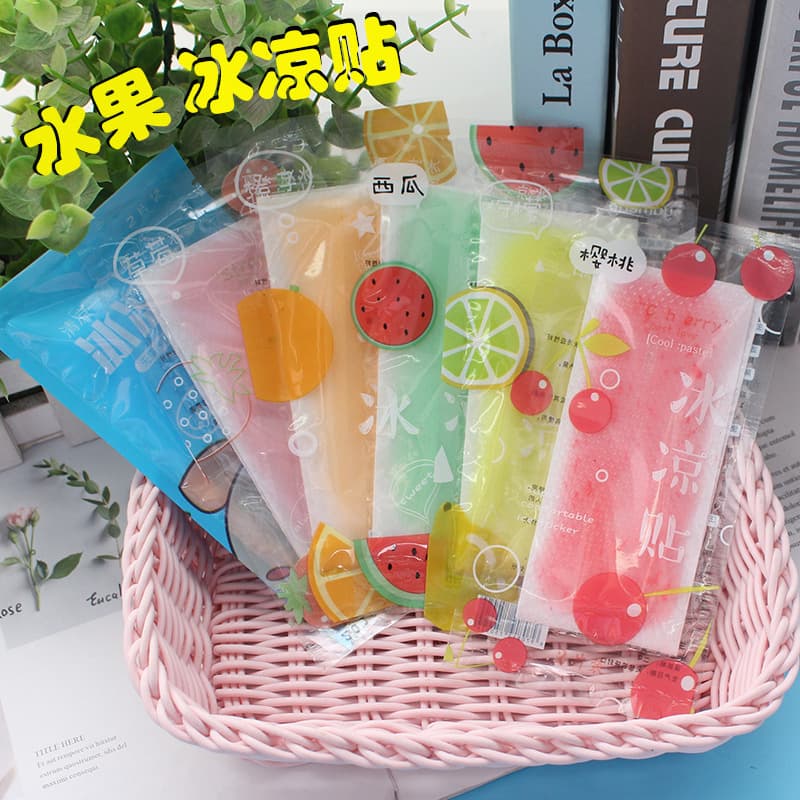 Fruit Scented Cool Patch, Summer Student Military Training Anti-Heat Cooling Ice Patch Cartoon Refreshing Patch Wholesale