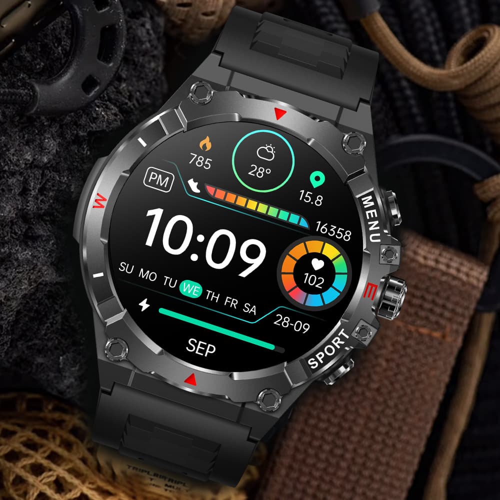 COLMI V76 GPS Watch 1.43 AMOLED Built-in GPS and Compass Altimeter Barometer