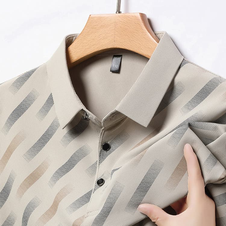 Men's Quick-Dry Short-Sleeve Polo Shirt for Cross-Border Trade, Fashionable Lapel T-Shirt, Wholesale Summer Dad Wear