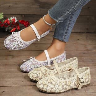 This Year's New Women's Flats, Elegant Purple Apricot Split-Toe Leather Shoes Kitten Heel Order Rubber