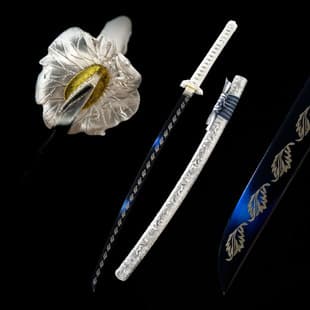 Foreign trade wholesale high manganese steel Japanese long sword Eastern katana samurai iaido sword cold weapon katana unsharpened