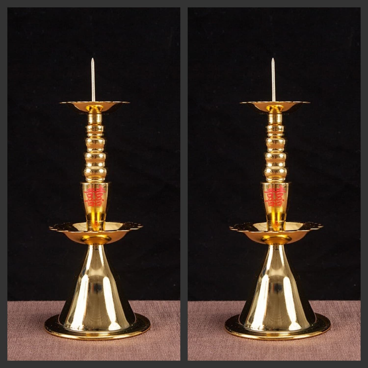Buddhist Candle Base, Home Candle Holder, Alloy Imitation Copper, Wedding Candle Holder Stand, Wholesale