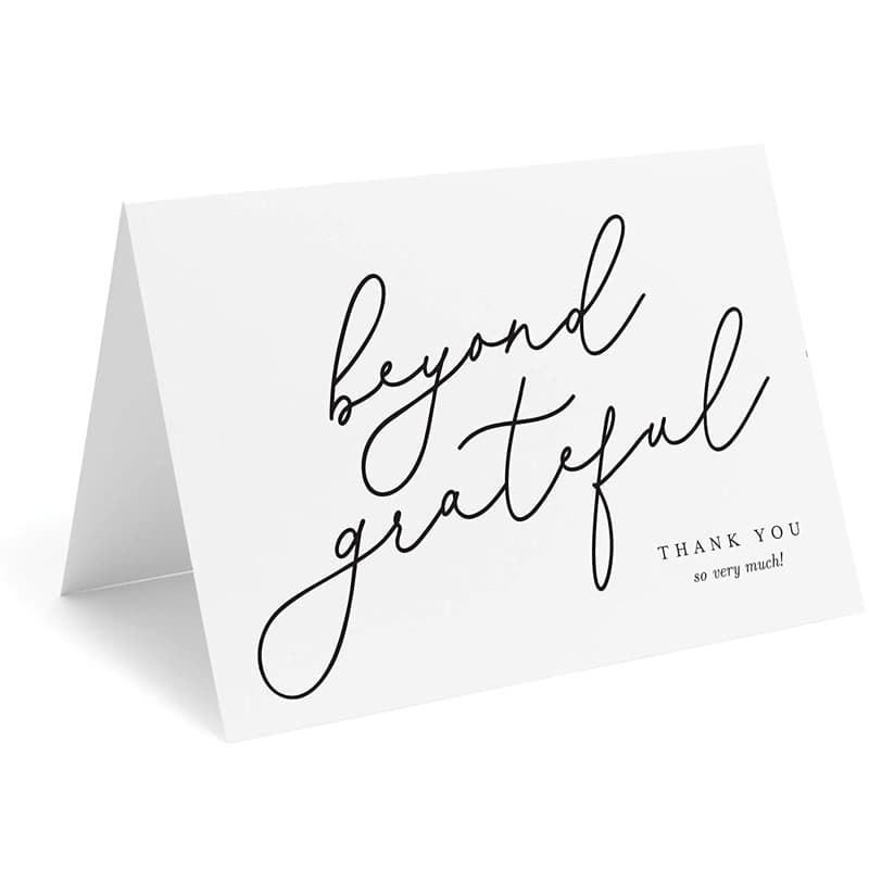 Cross-border Custom Folded Greeting Card Postcard After-sales Card Thank You Card Amazon Gift Card Blank Card