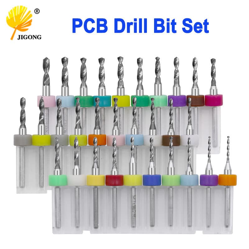 Multi-Spec PCB Drill Bit Tungsten Steel Engraving Drill Bit Micro Mini Drill Bit Amber Beeswax Hand Twist Drill for Drilling