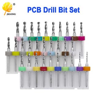 Multi-Size PCB Drill Bits, Tungsten Carbide Engraving Bits, Micro Mini Drill Bits for Amber and Beeswax Hand Drilling