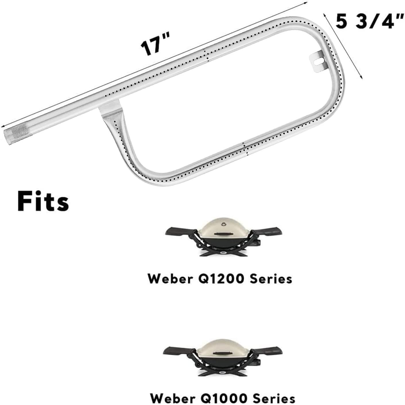 Amazon Best Seller Weber 60040 Gas Grill 304 Stainless Steel Tube Compatible with Grill Burner Q1200