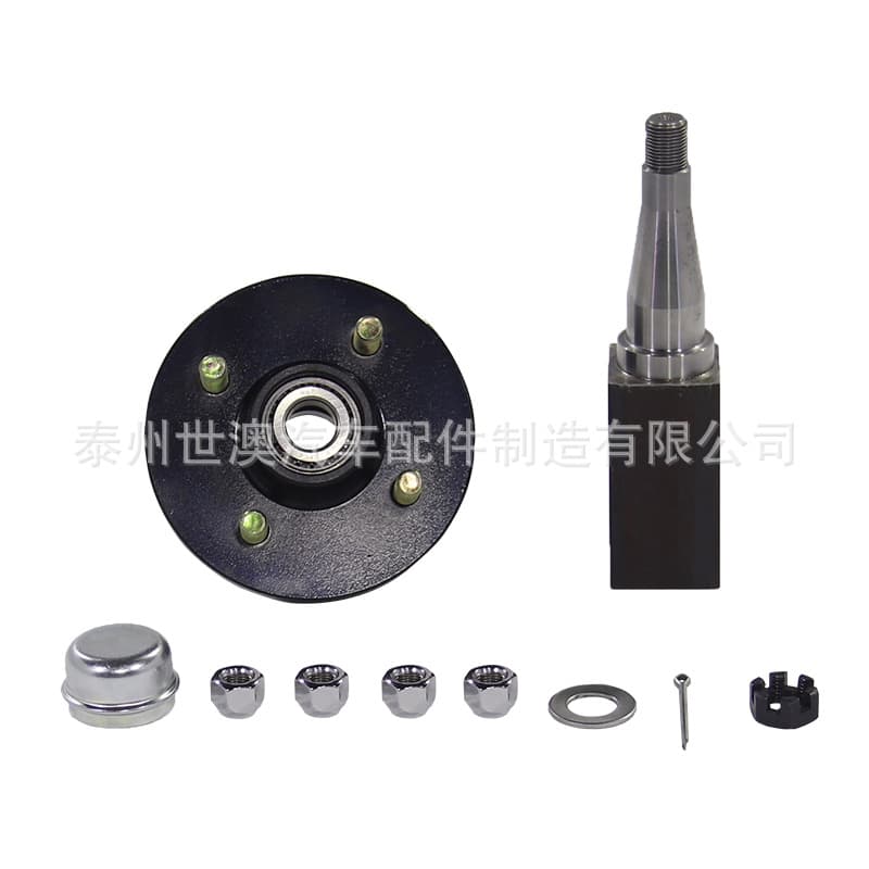 4-Hole 3500lb Hub Spindle Trailer Axle Head RV Trailer Hitch Head Axle at Best Price 140ATSS