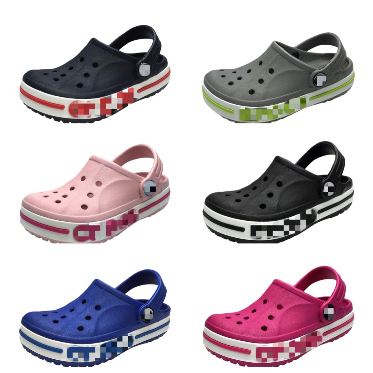 Children's Clog Shoes Xiaobeiya Clog Sandals Non-slip Wear-resistant Closed-toe Parent-child Slippers Wholesale