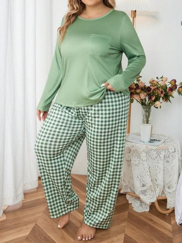D 23042 Women's Long Sleeve Pajamas