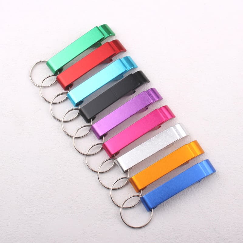 Creative Beer Bottle Opener Keychain, Practical Multi-functional Tool for Promotional Events with Engraving