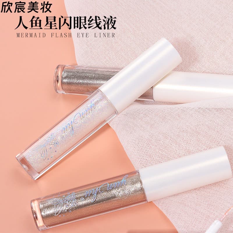 Factory Direct Mermaid Star Glitter Eyeliner Liquid Eyeshadow Highlighter Waterproof Sparkle Pearl Powder