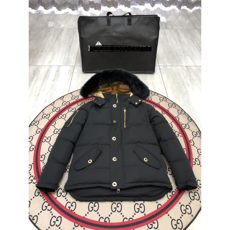 2026 New Mengkou Family Knuckles 06 Gold Large Scissors Men's Short Jacket White Duck Down