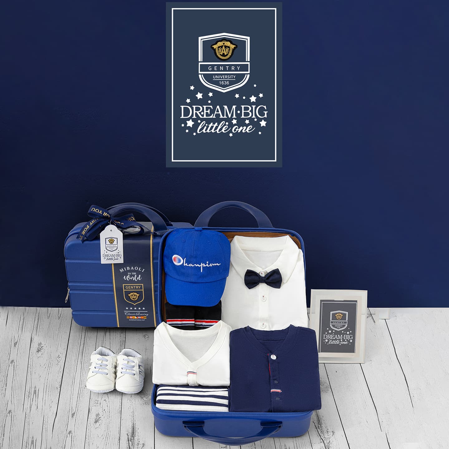 Newborn Baby Summer Short-Sleeved One-Piece Clothing, Full-Month Baby Summer Gift, 100-Day Birthday Gift Box