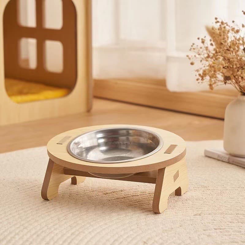 Cat Double Bowl, Kitten Porcelain Bowl, Anti-Knock Cat Food Bowl, Ceramic Pet Bowl, Cat Bowl, Small Dog Bowl
