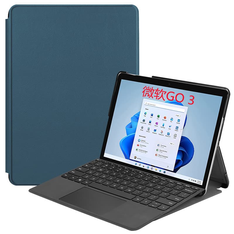 Suitable for Microsoft Surface Go3 leather case 2021 ultra-thin go stand pen slot tablet protection