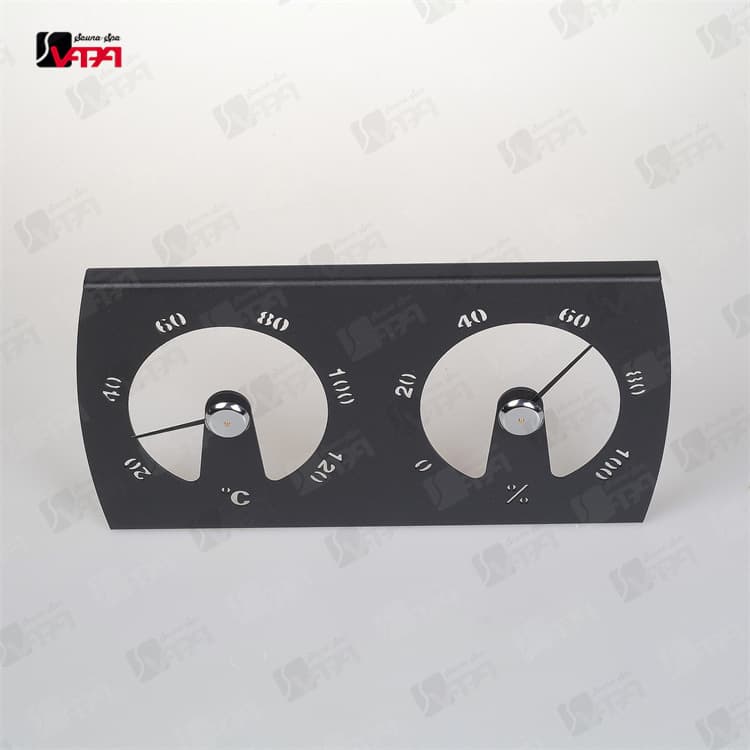 Vipa Sauna Factory Direct New Full Aluminum 3MM Thickness Export Sauna Room Perforated Aluminum Plate Thermometer Hygrometer