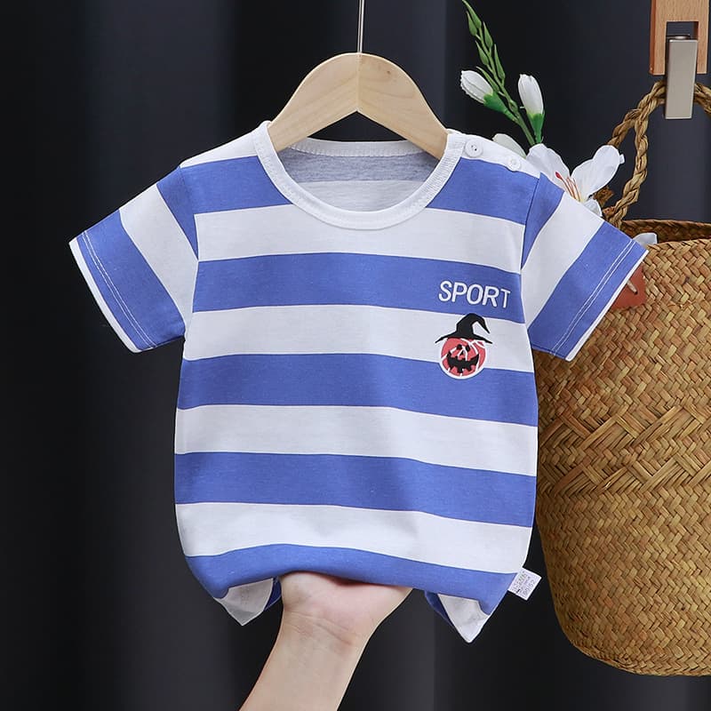 New Children's Short Sleeve T-Shirt Pure Cotton Girls Summer Clothing Baby Toddler Summer Kids Wear Boys Tops Dropshipping