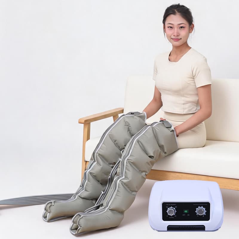 Air Wave Massager Pneumatic Leg Pressure Air Compression Automatic Kneading Foot Sole Air Calf Massager Therapy