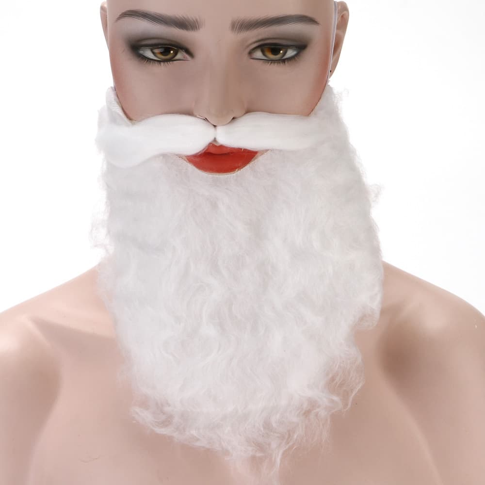 Santa Claus Beard Three Velvet Open Beard/Character Beard Can Fix Christmas Decorative Beard