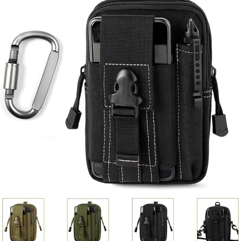 Camouflage waist bag outdoor multi-functional sports running bag men's waterproof mobile phone bag camping and cycling manufacturer camouflage waist bag