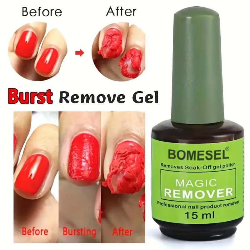 Cross-border hot model burst nail polish remover magic powerful fast nail polish remover without damaging nails phototherapy nail polish glue