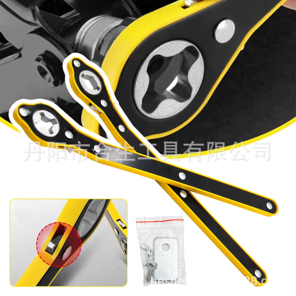 Car Universal Screwdriver Hand Crank Tool Effort-Saving Wrench Automobile Jack Handle Small Sedan Vehicle Mounted Tools