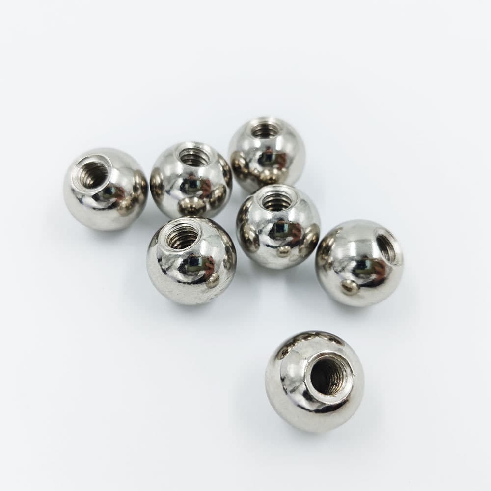 17mm Diameter Ball to 1/4 Screw Hole Adapter, Universal Arm Metal Connector with Steel Ball Head for Phone/Tablet Clamp