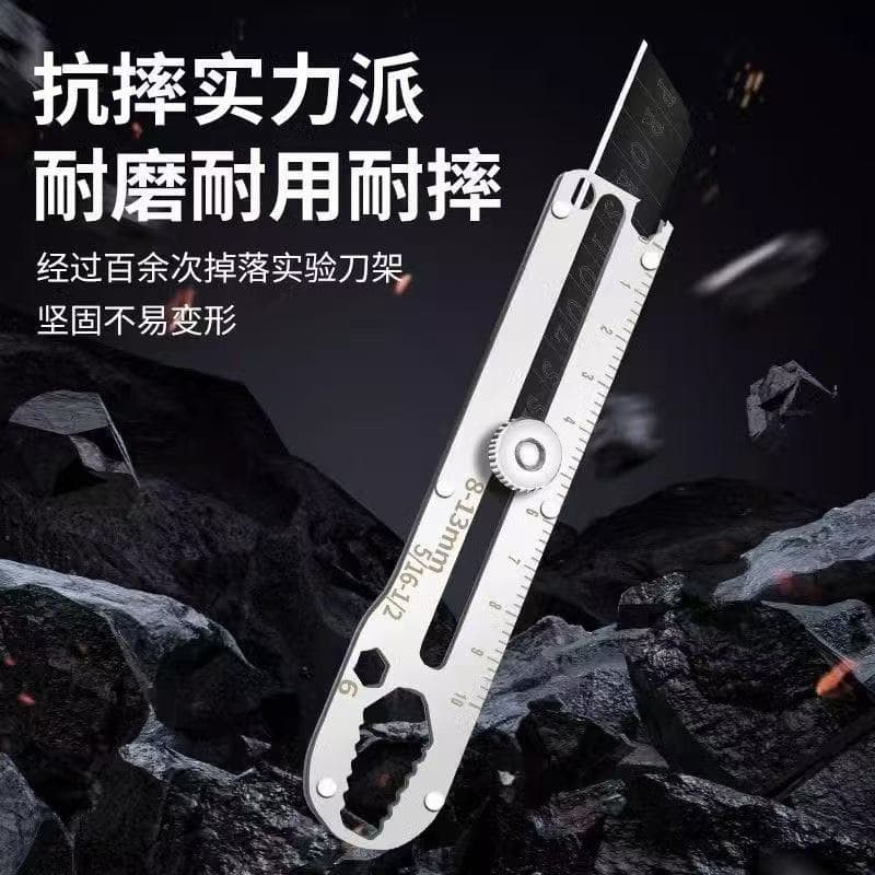 Knife Handmade Express Stainless Steel Wallpaper Heavy-Duty Knife Large Utility Knife All-Metal Wallpaper Knife Paper Cutter