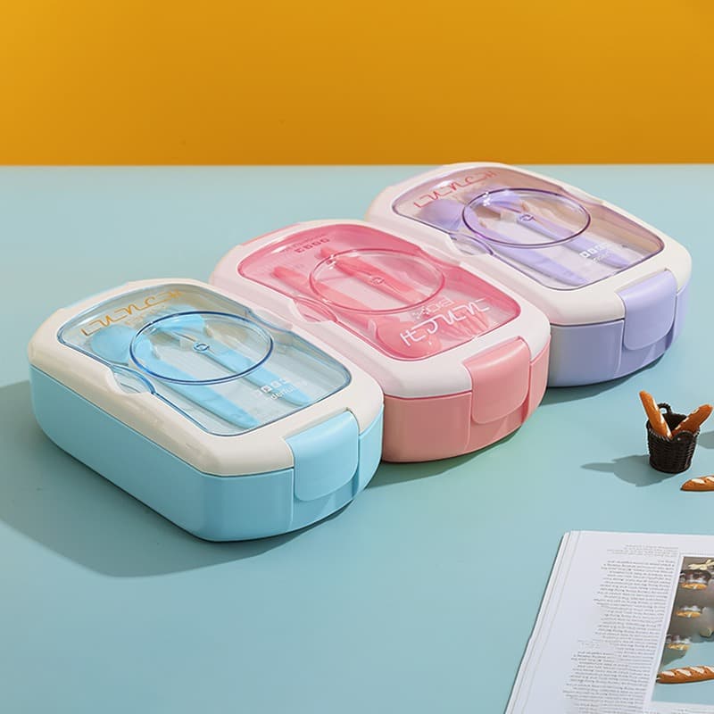 Creative Kids Toy Cartoon Car Lunch Box, Hot-Selling Cross-Border Three-Compartment Lunch Box, Microwave and Dishwasher Safe