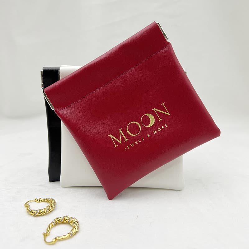 New color leather shrapnel bag lipstick Bluetooth headset packaging bracelet necklace jewelry storage bag custom logo