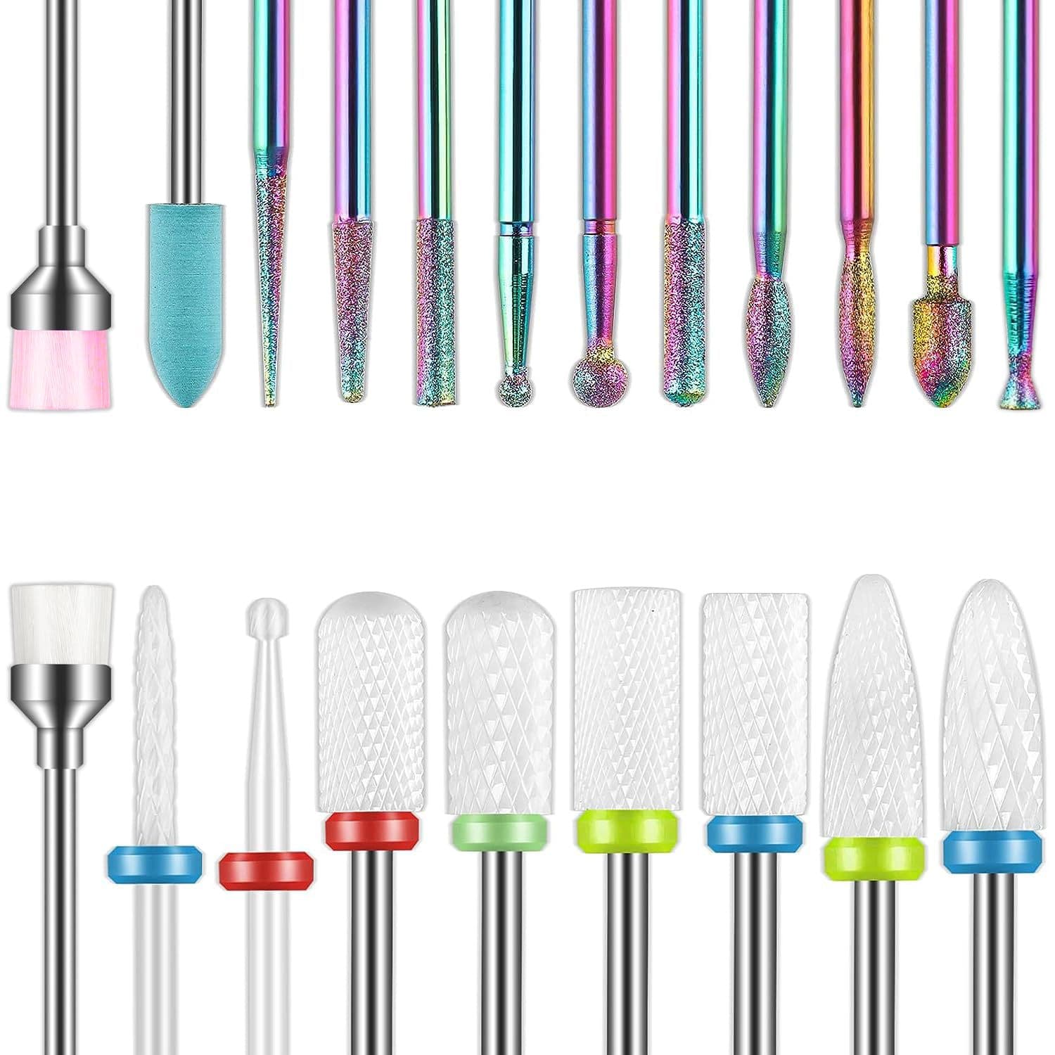 Cross-border Nail Pre-treatment Tool Set Nail Drill Bits Nail Machine Cuticle Removal Bits Nail Surface Polishing Tools