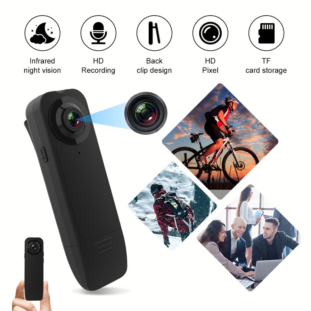A18 Cross-border HD Camera 1080p Outdoor Sports Work Life Portable Clip-on Camera Recorder