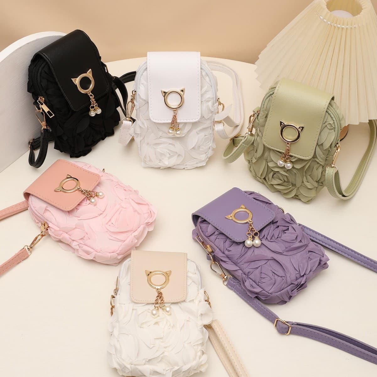 Wedding Floral Women's Crossbody Bag 2026 New Trendy Floral Phone Bag Personalized Cute Women's Bag
