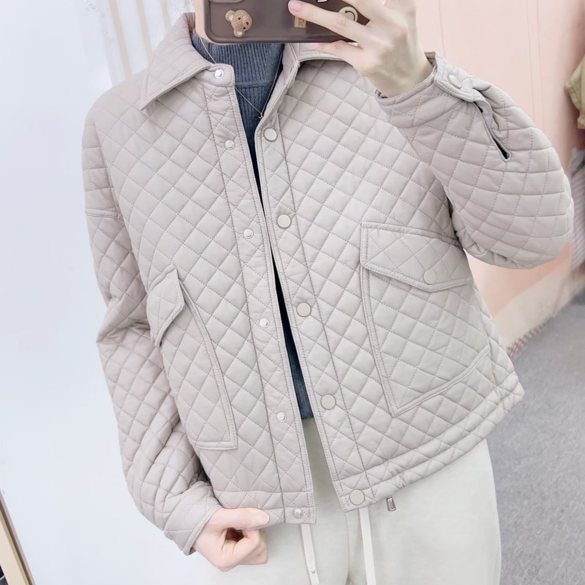 2025 Autumn/Winter New Fashion Versatile Casual Short Quilted PU Leather Jacket Coat, Style 358/F8