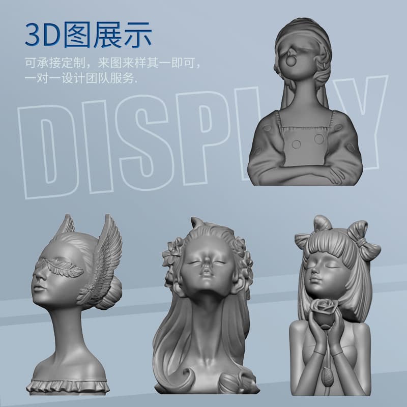 Wenxin Girl Figure Candle Silicone Mold DIY Creative Gift Nordic Style Plaster Soap Mold