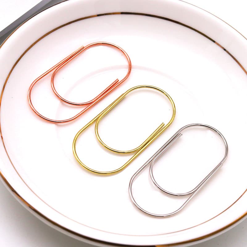 Factory wholesale 50mm large "fat" paper clips, creative cartoon colorful paper clips, metal paper fasteners