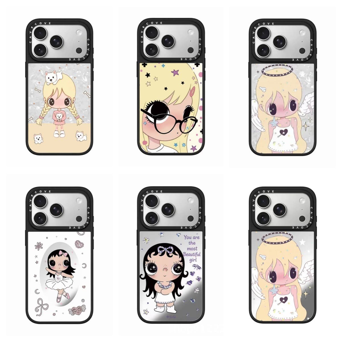 Autumn Girl Angel Little Jade Magnetic Compatible iPhone 17 PM Phone Case iPhone 16 Pro Protective Cover Mirror Finish