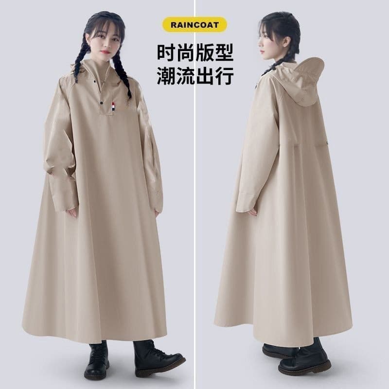 Raincoat for Electric Bicycle and Motorcycle, Extended Length, Heavy Rain Proof, Extra Wide Poncho for Men and Women, Adult Riding, One-Piece Design Covering Feet, Waterproof