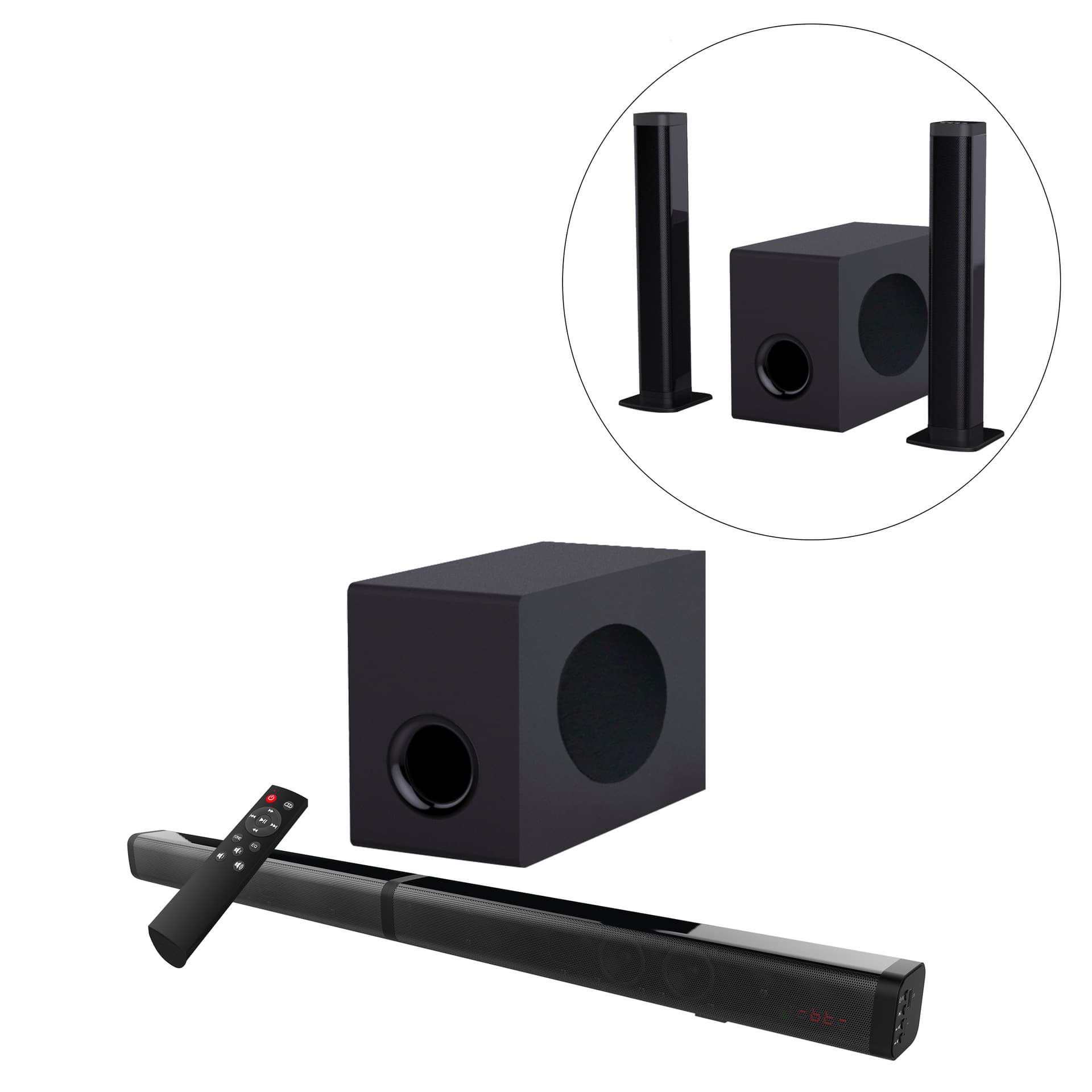 Soundbar Bluetooth Speaker 2022 New Home Theater TV Speaker Subwoofer Soundbar