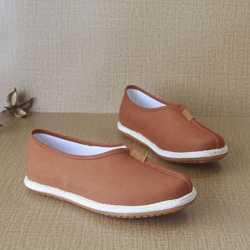 Chinese Style Old Beijing Thousand-Layer Sole Cloth Shoes Men's Low-Top Shoes for Monastics, Taoists, Lay Practitioners, Monks, and Nuns