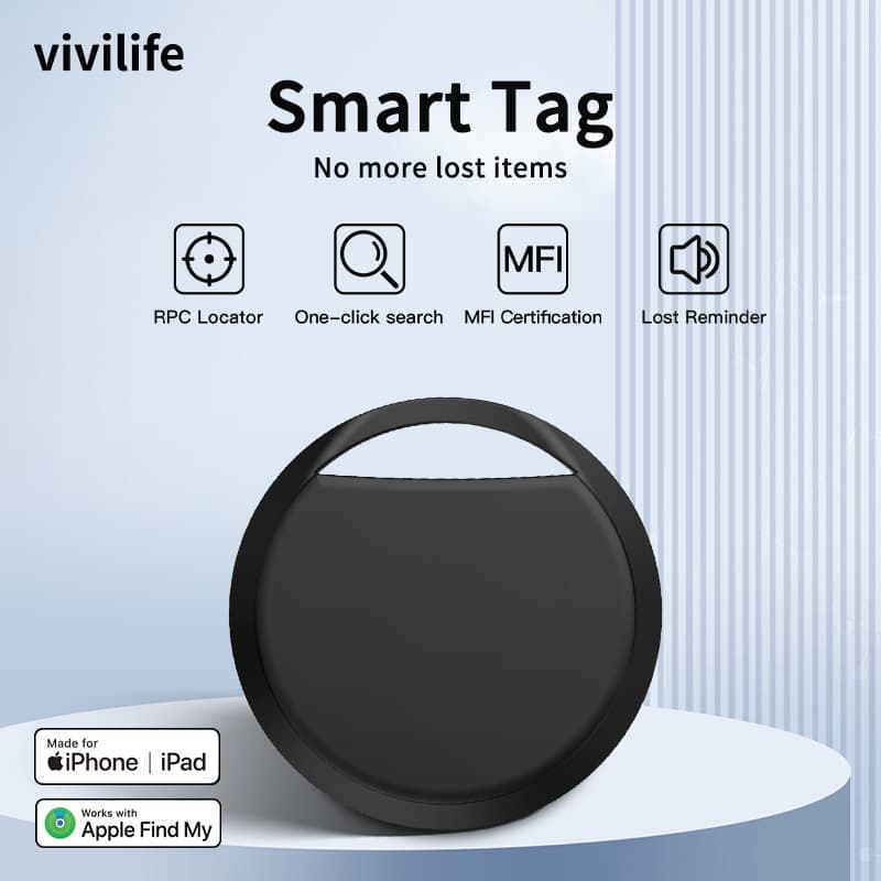 MFI Certified Pet Global GPS Tracker Compatible with Apple AirTag for Kids and Item Portable Tracking