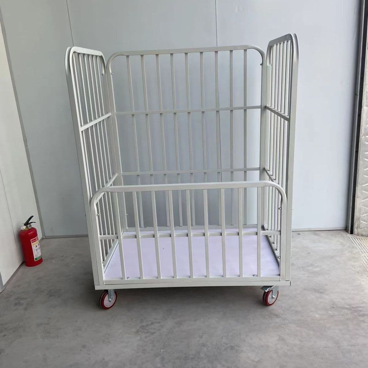 Garment Factory High-Rail Transfer Cart, Material Workshop Cutting Piece Fabric Cart, Notched Handling Cart, Thickened Hand Truck