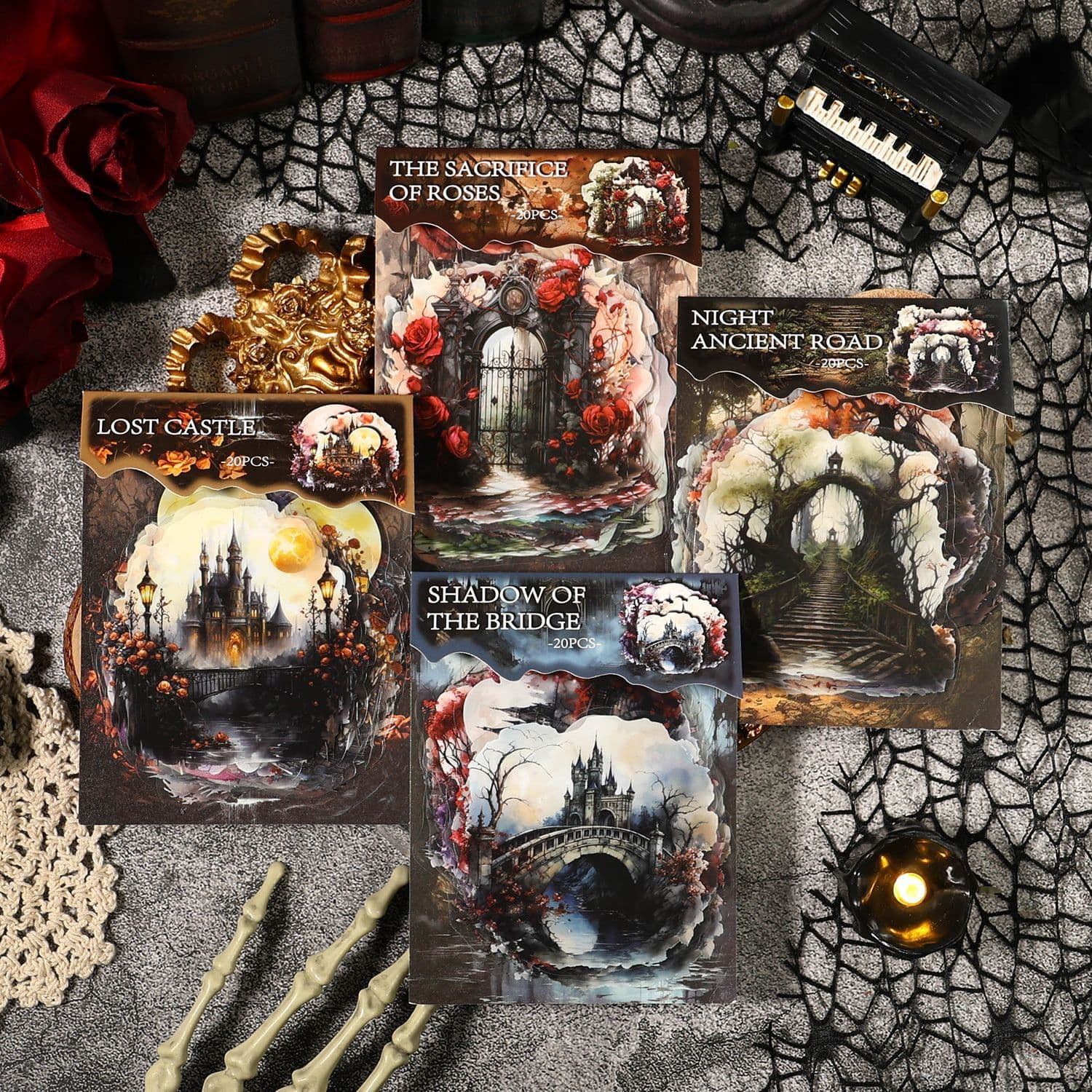 Ancient forest PET sticker pack Legend of the Mist series Creative retro account collage landscaping decoration material
