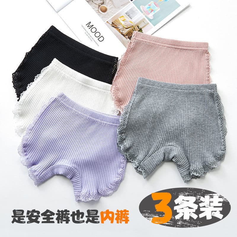 Girl's Safety Summer Pants Anti-Exposure Children's Boxer Briefs Baby Underwear, Summer Thin Little Girl Cotton Shorts